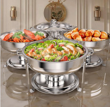 Calentadores de alimentos de 6 cuartos para buffet, juego de 4 calentadores de a