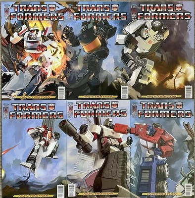 Transformers Infiltration #0,1,2,3,4,5,6 (2006) Complete Set/Series Cover A IDW