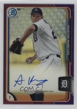 2015 Bowman Chrome Prospects Purple Refractor 101/250 Austin Kubitza Auto l4k