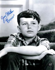 Jerry Mathers as the Beaver in Leave it to Beaver Autographed 8x10 Black &