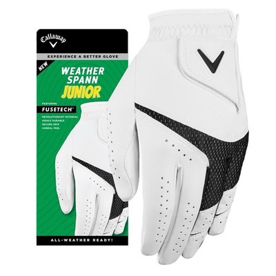 Callaway Weather Spann Junior Golf Glove Left Hand Junior Large New Open Box