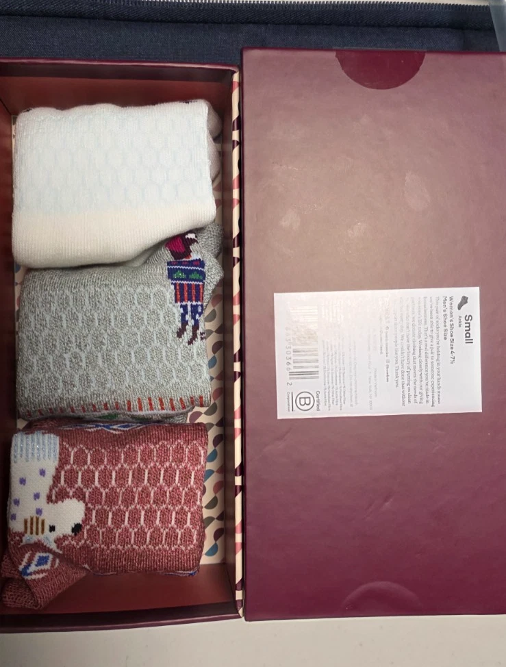 Women's Winter Ankle Sock 3-Pack Gift Box - Bombas - Small ankle