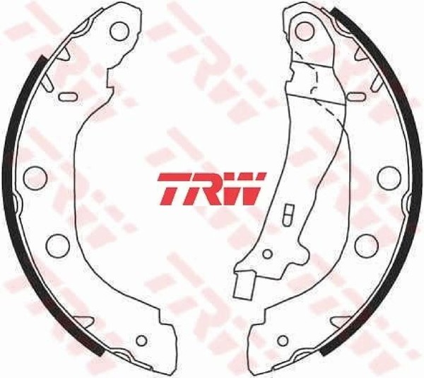 TRW GS8655 Bremsbackensatz 4 Bremsbacken Trommelbremse FüR Nissan FüR Renault-image