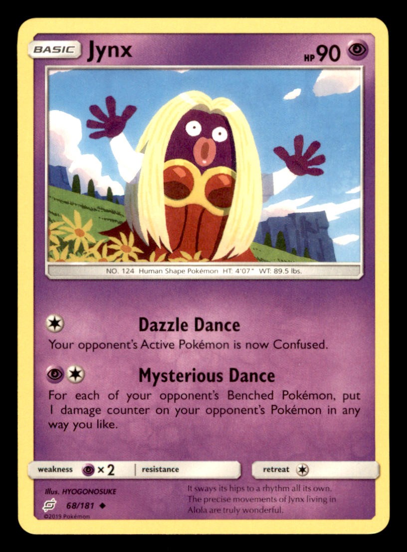 Jynx 68/181 Uncommon Team Up Pokemon Near Mint