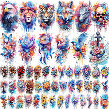 52 tatuajes temporales realistas para mujeres adultas Larga duracion Impermeable