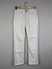 ACNE JEANS White Denim Slim Straight Zip Fly Stretch Hex Lena Jeans Sz 27/32
