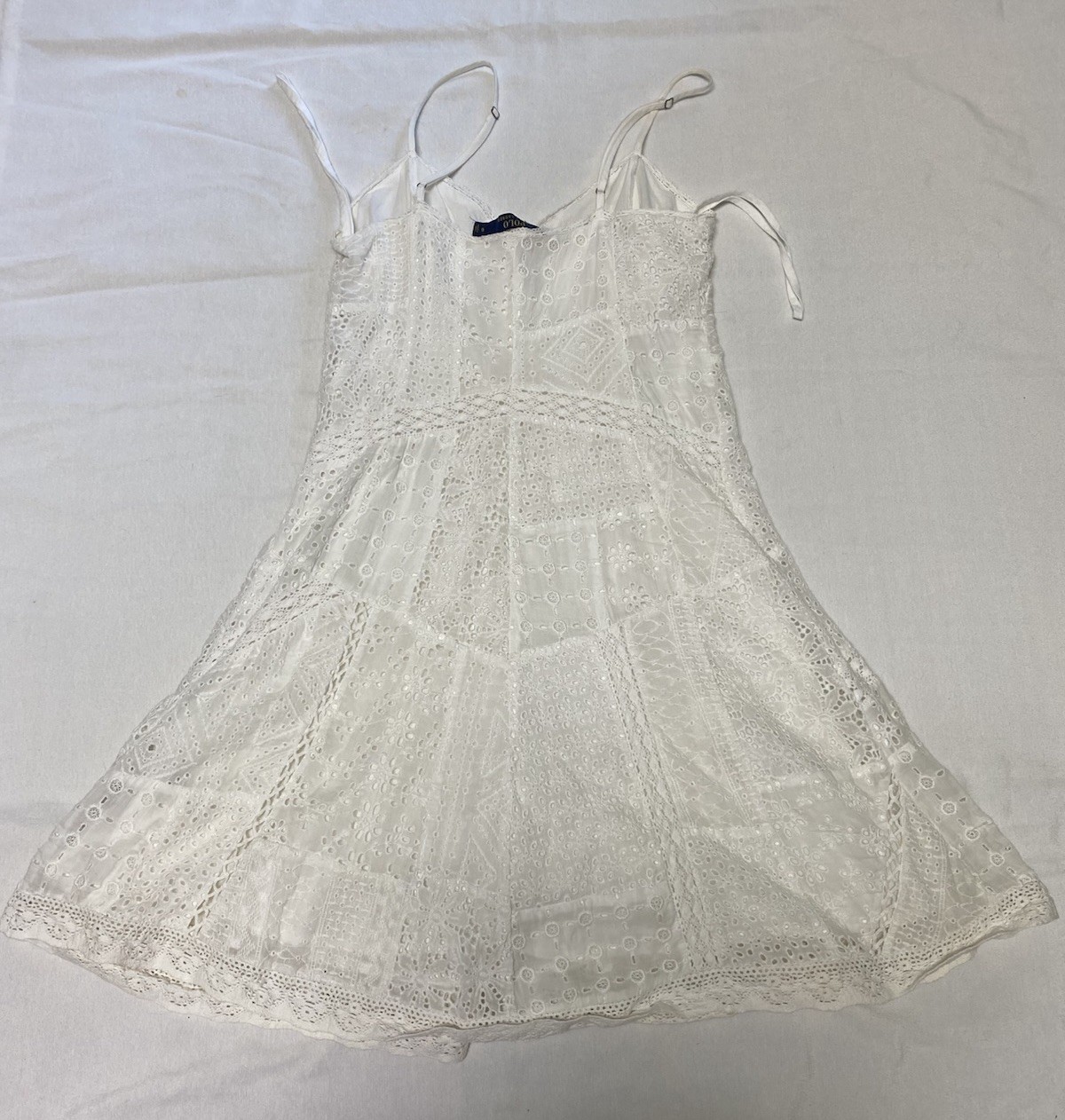 Ralph Lauren White patchwork Eyelet Spaghetti Str… - image 9