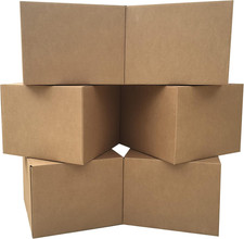 Large Moving Boxes 20'' X 20'' X 15'' Pack of 6 , Corrugated Cardboard Boxes fo