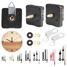 3-Pack Wall Quartz Clock Movement Set DIY Clock Repair Replacement Kit w/8 Hands