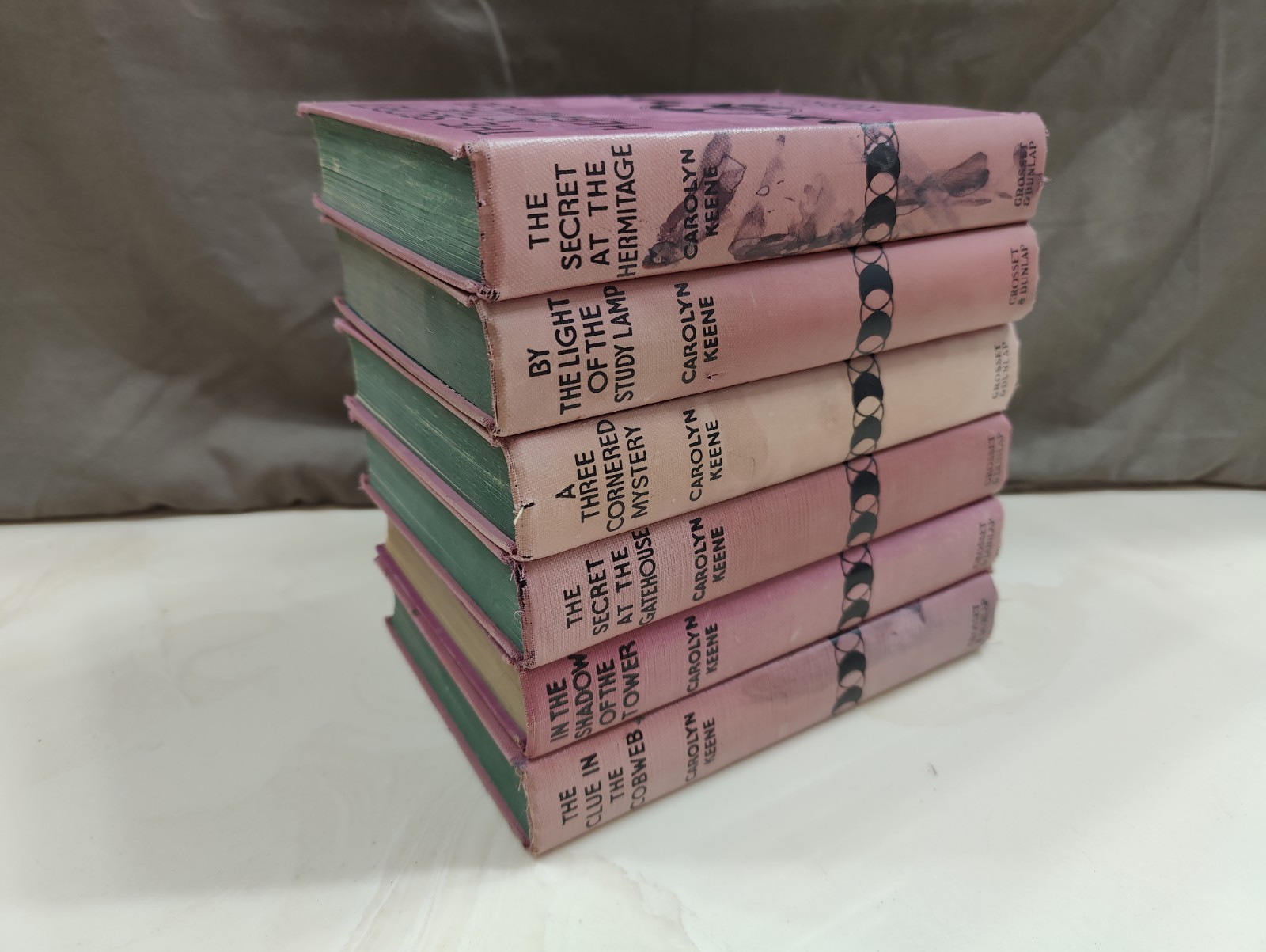 lot of 6 dana girls 2nd(?) edition no dustjacket good-moderate condition