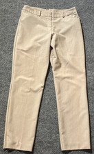 Worthington Pants Womens 12 Petite Tan Modern Fit Solid Career Pockets