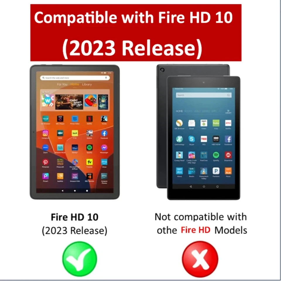 2x CLEAR Screen Protector Covers for Amazon Fire HD 10 2023 / 13th Generation - Image 2 of 4