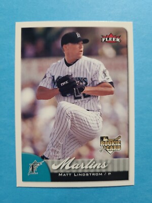 MATT LINDSTROM 2007 FLEER BASEBALL CARD # 412 F3824