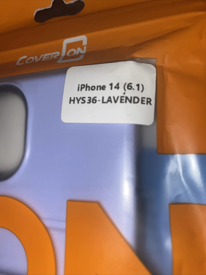 "Funda de teléfono con soporte de anillo de lavanda resistente resistente CoverOn ranura para tarjeta de 6,1"" nueva" Foto 2 de 4