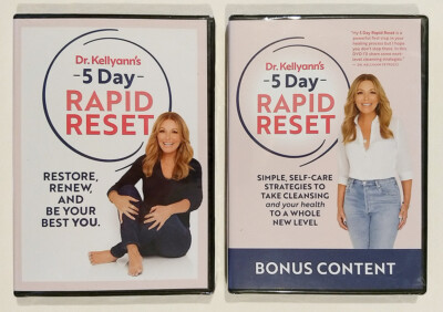 Dr. Kellyann's 5 DAY RAPID RESET & Bonus Content DVDs **BRAND NEW & SEALED**