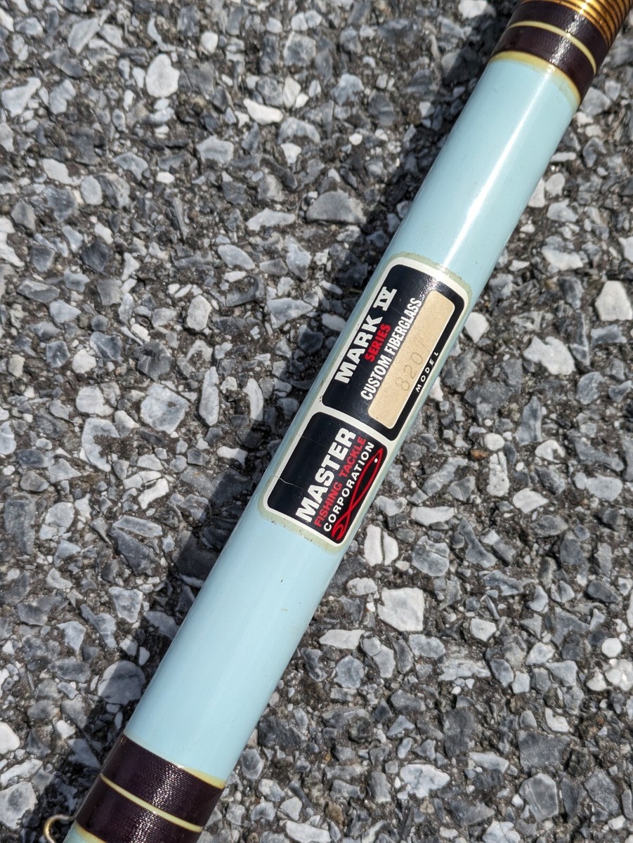Vintage Master Fishing Tackle Mark 4 IV Custom Fiberglass 820 Blue Cork Rod | eBay Vintage Master Fishing Tackle Mark 4 IV Custom Fiberglass 820 Blue Cork Rod | eBay