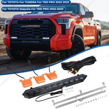 For Toyota for Tundra for TRD PRO 22-25 Front Grille Amber LED Lights Grill Kit