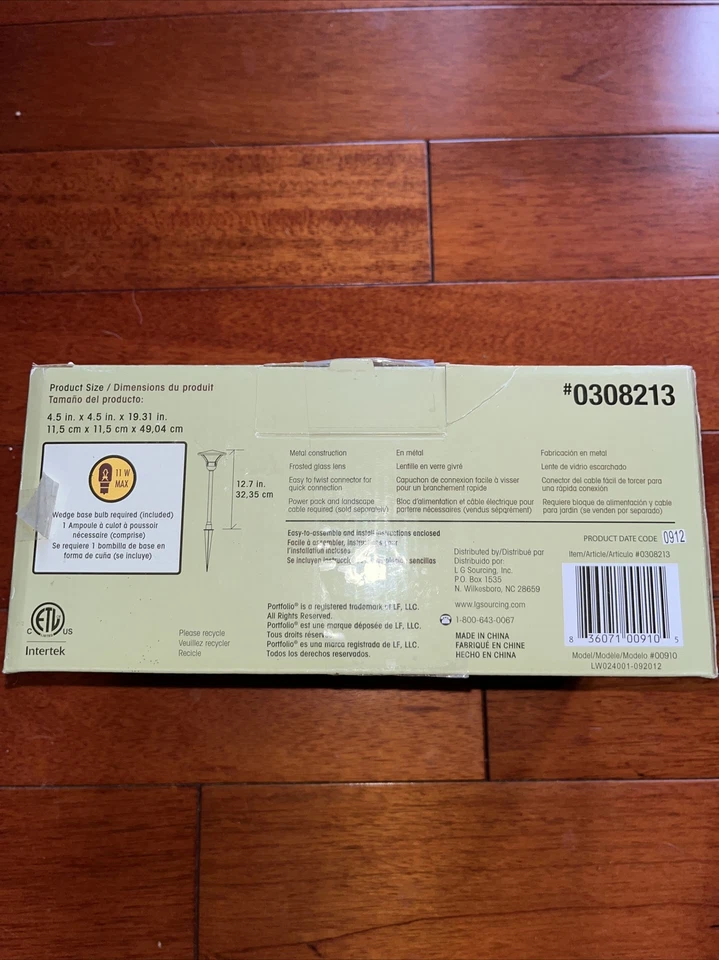 Luz halógena Portfolio Landscape 11 vatios - acabado negro Foto 2 de 4