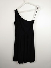 Women's Calvin Klein Size 6 One Shoulder Asymmetrical Black Evening Dress