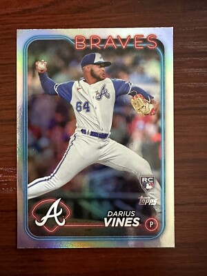 2024 Topps Series 2 #493 Darius Vines Rainbow Foil RC- Atlanta Braves