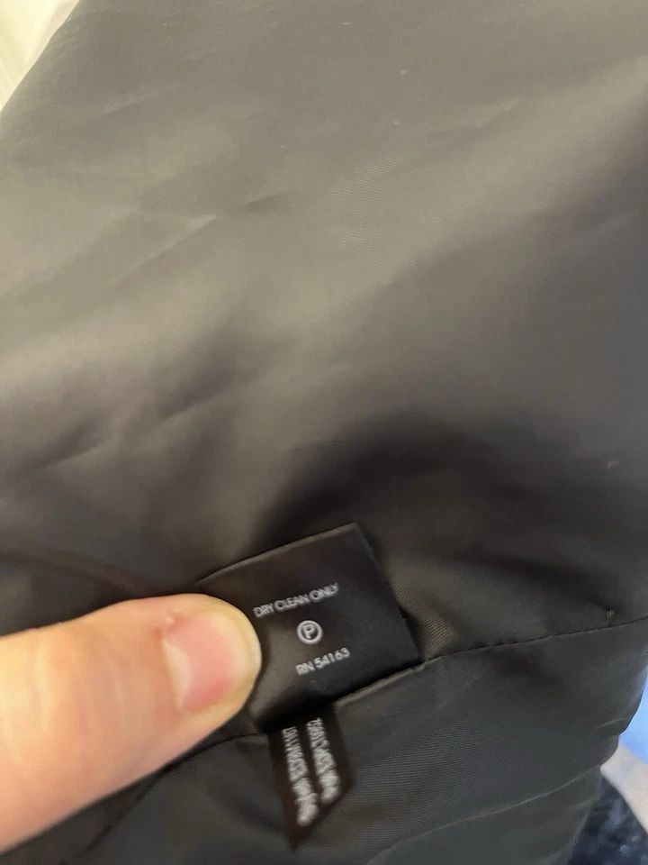 Blazer abierto manga corta Ellen Tracy negro gris plateado formal noche talla L Foto 4 de 4