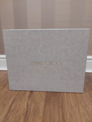 Authentische JIMMY CHOO LEERE BOX FÜR GESCHENK ODER AUFBEWAHRUNG 32/28/10,5 CM