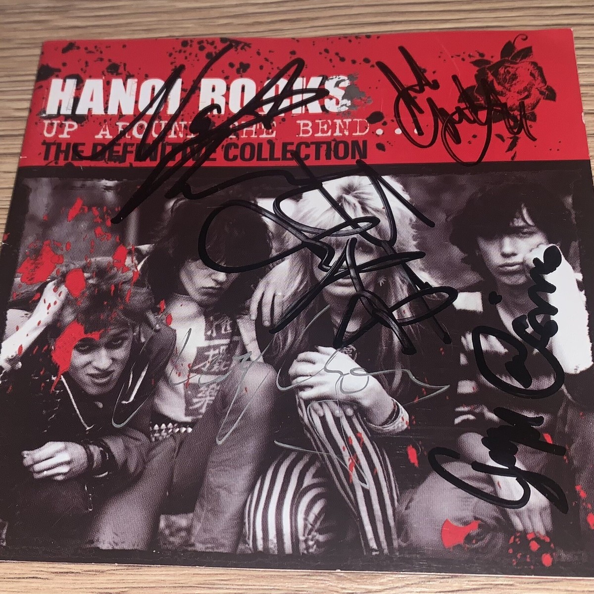 Hanoi Rocks Fully Signed cd best of album Autographed Michael