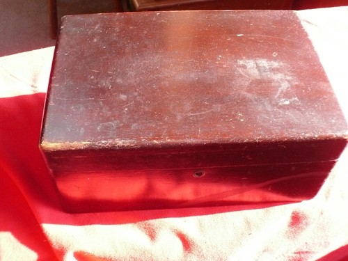 Antiguo HUMIDOR DE CIGARROS con cerradura forrado en zinc por marca C.N. Swift New York - Imagen 9 de 10