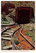 postcard Deserted Mine Entrance in Kingdom of Gilpin Colorado Rockies B0244