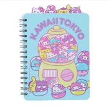 Sanrio HELLO KITTY  FRIENDS 5 TAB SPIRAL NOTEBOOK JOURNAL Kawaii Tokyo Blue 6x8