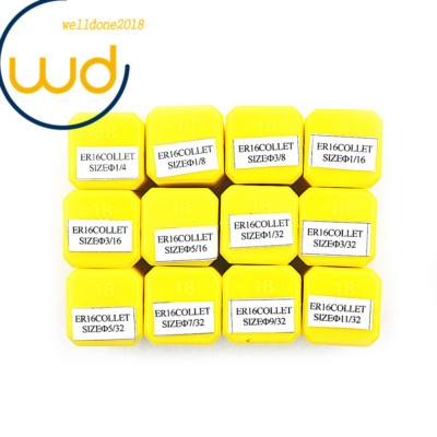 9 Pcs Spring Collet Set ER16 For CNC Milling Lathe Tool Engraving