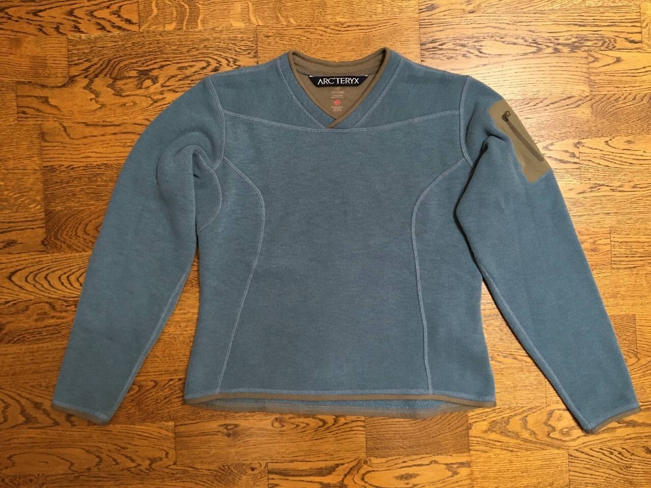Maglione donna vintage Arc'teryx pile Polartec blu taglia M