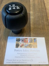 Classic Rover Mini Paul Smith / Mini 40 Gear Knob Black / Beige / Burgundy NEW