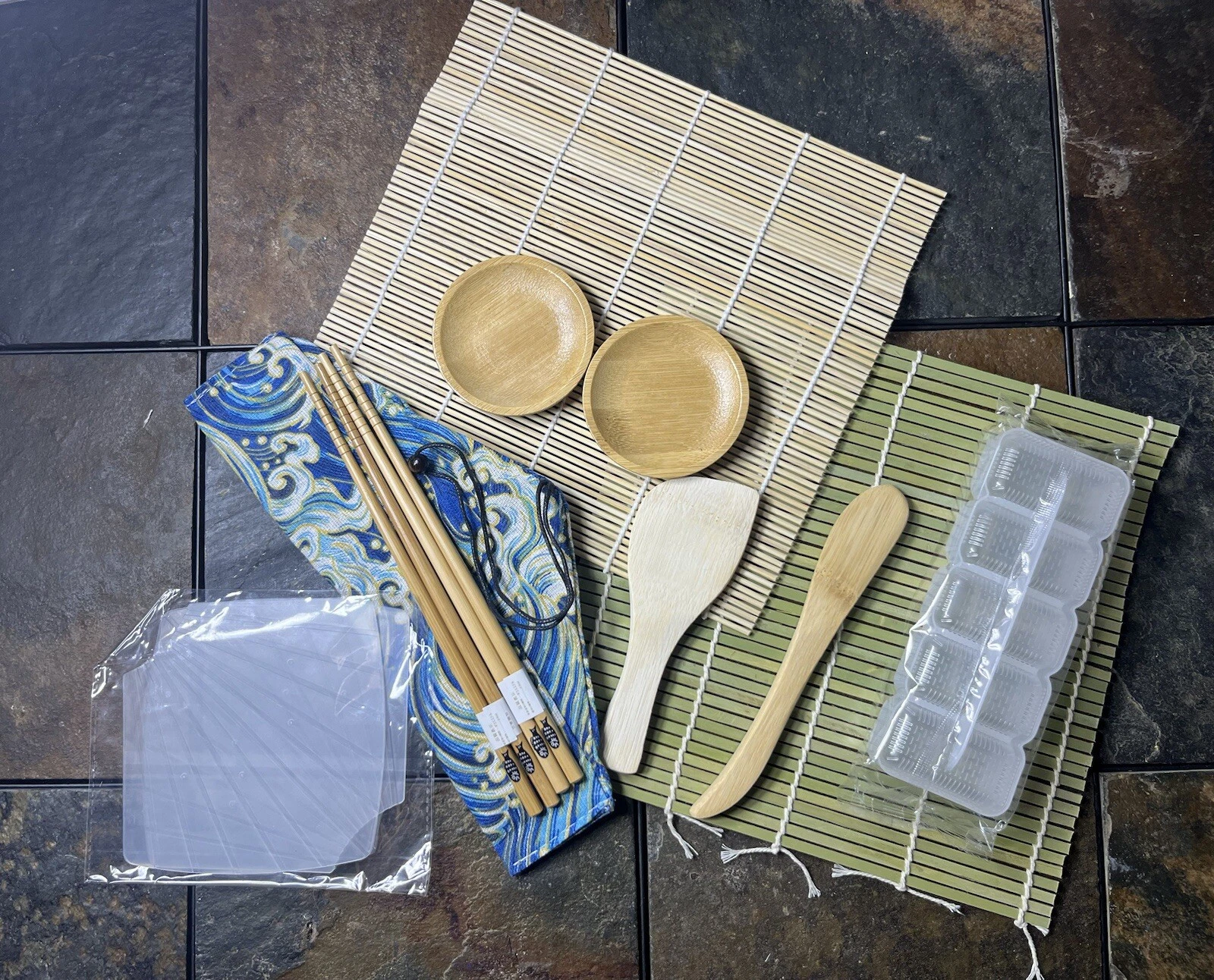 11 Piece Sushi Making Tools with 2 Pairs Of ChopSticks with Carrier
Opens in a new window or tab
