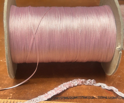embroidery mini rayon 1/16'' thread ruche trim ric rac 10yds Japan pink