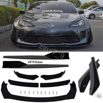 For Toyota FT86 GT86 Subaru BRZ Front Bumper Lip Splitter Body Kit Side Skirt