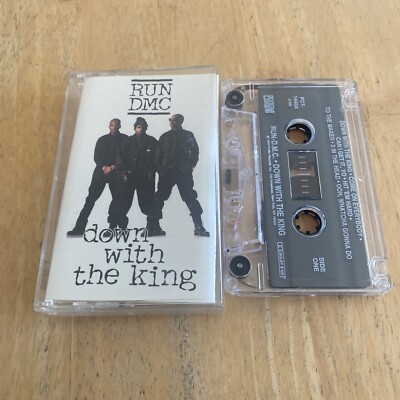 Run DMC Down With The King Rap Hip-Hop Audio Cassette 1993  Rare USA Import