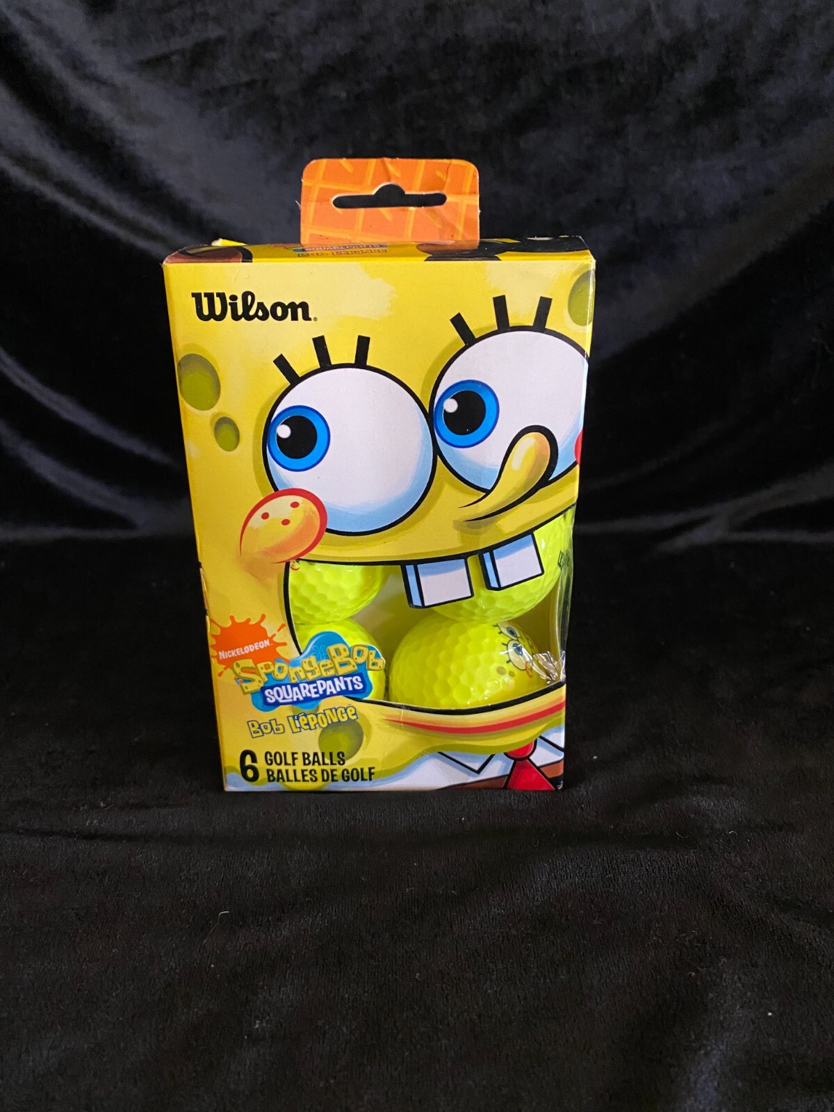 NOS Wilson Nickelodeon SpongeBob SquarePants Golf Balls (6) Yellow 2009