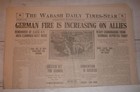 Wabash, IN Daily Times-Star, March 13, 1918 - German Fire Increasing