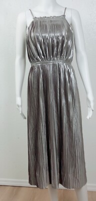 Robe Métallisée Banana Republic - Taille 14 US - Couleur Taupe - Occasion Très Bon état