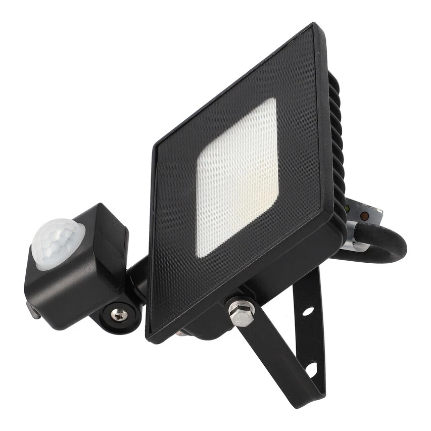 EDO SOLUTIONS Projecteur LED extérieur détecteur de mouvement PIR 50W 4000K IP44 5170lm SLIVA