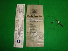Old unusual vintage Hardy fishing bait mount Byres Leake Tackle.Original packet