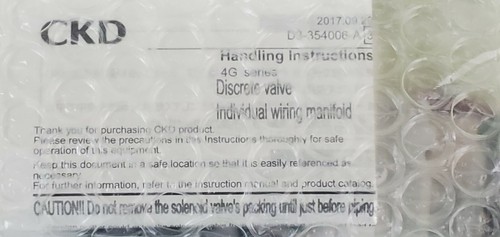 NIB CKD 4GE229R-00-E2-3 SOLENOID VALVE 4GE229R00E23, DC24V - Picture 3 of 5