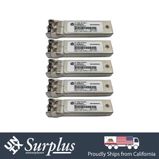 LOT of 5 HP 10GB SR SFP+ Transceiver Optic SR SW for ProLiant Dl360 Dl380 G9 G10
