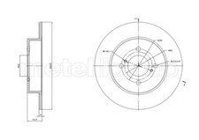 METELLI 2x Bremsscheibe hinten voll für Suzuki Swift IV FZ NZ