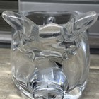 Vintage Durand Clear Crystal Heavy Pig Candy Dish Bowl Made In France 1996 — photo 5