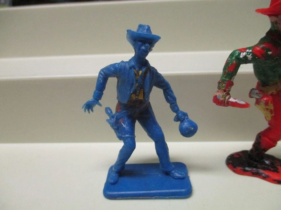 De Colección Media Luna Inglaterra Vaqueros Juego Plástico Ejército Hombres Juguete Soldados Figuras G53 Foto 2 de 4