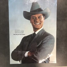 J.R Ewing Dallas TV Show  1980 Pro Arts Poster Laminated Vintage