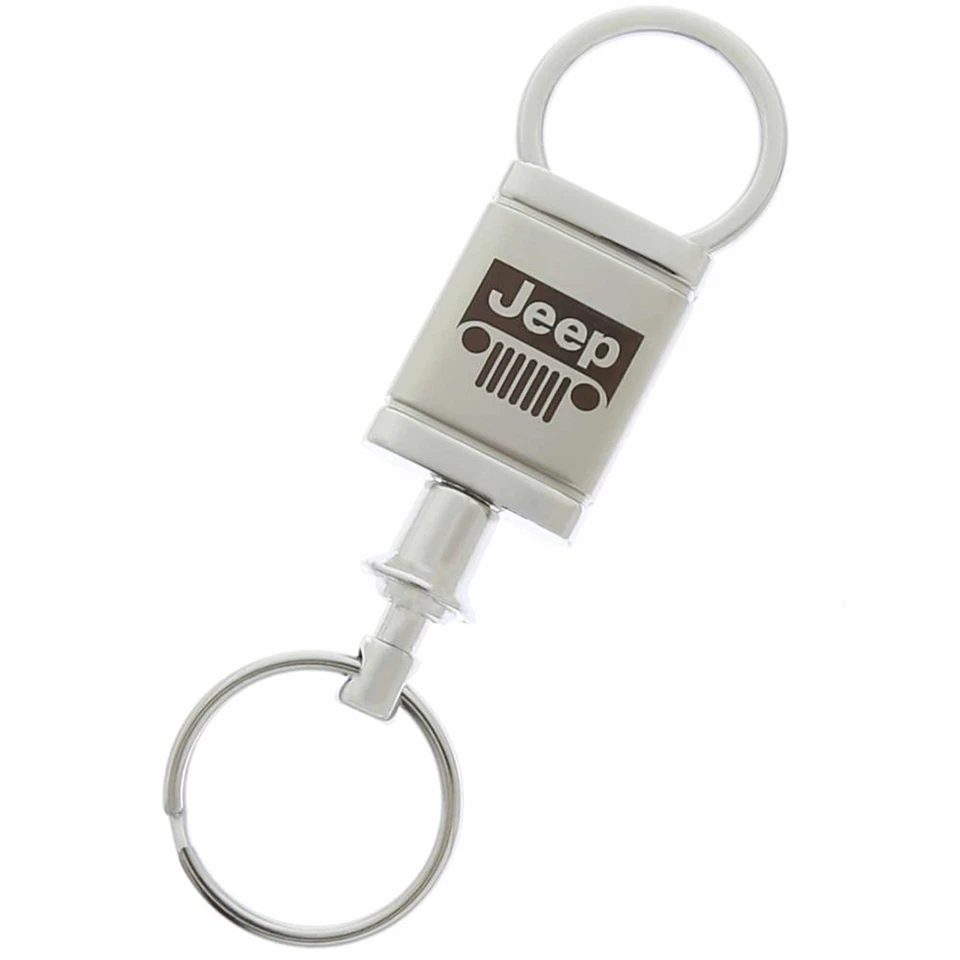 Chaveiro Jeep Grille cetim manobrista (cromo) - Imagem 2 de 2