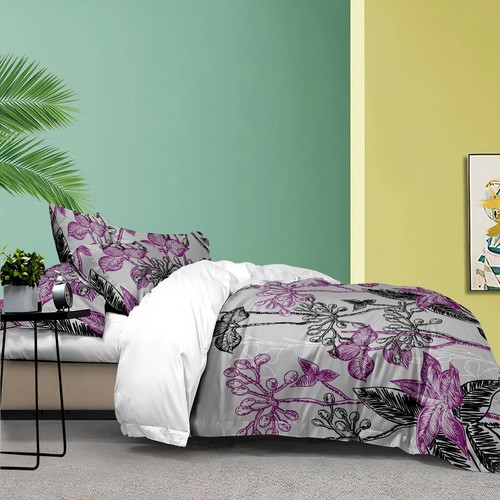 2024 Soft Quilt Doona Duvet Cover Set Single/Double/Queen/King Size Bedding Set - Picture 261 of 376